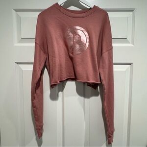 Pure Barre Mauve Crop Top